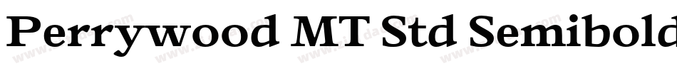 Perrywood MT Std Semibold Cn字体转换